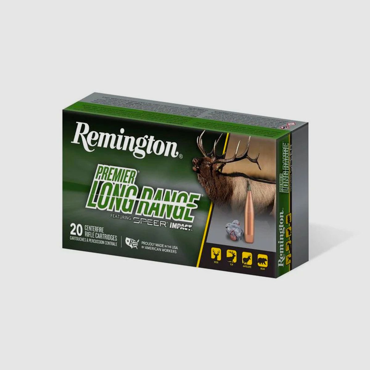 MUNITION – REMINGTON – PREMIER LONG RANGE 7MM REM MAG, 175 Grain, Speer Impact, 2870 fps, Bild 1 von 3