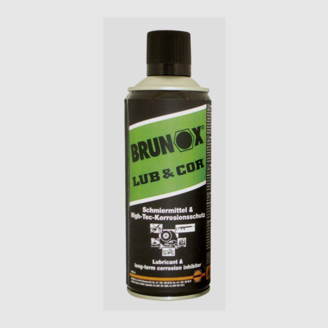 Brunox LUB&COR 400ml High-Tec Schmierung & Korrosionsschutz speziell zur Langzeit­konservierung