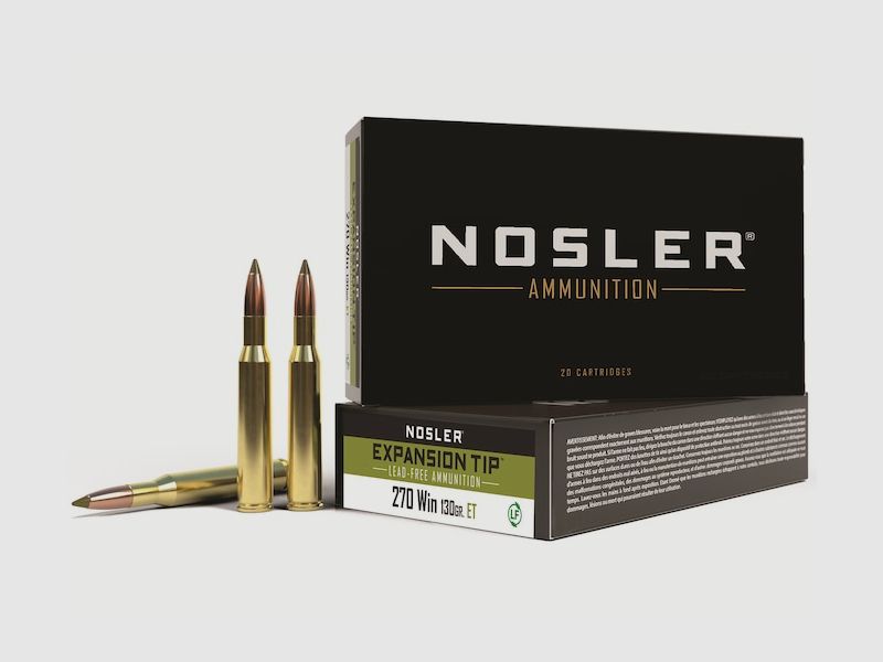 Nosler E-TIP .270 Win. 130GR Spitzer 20 cartucce