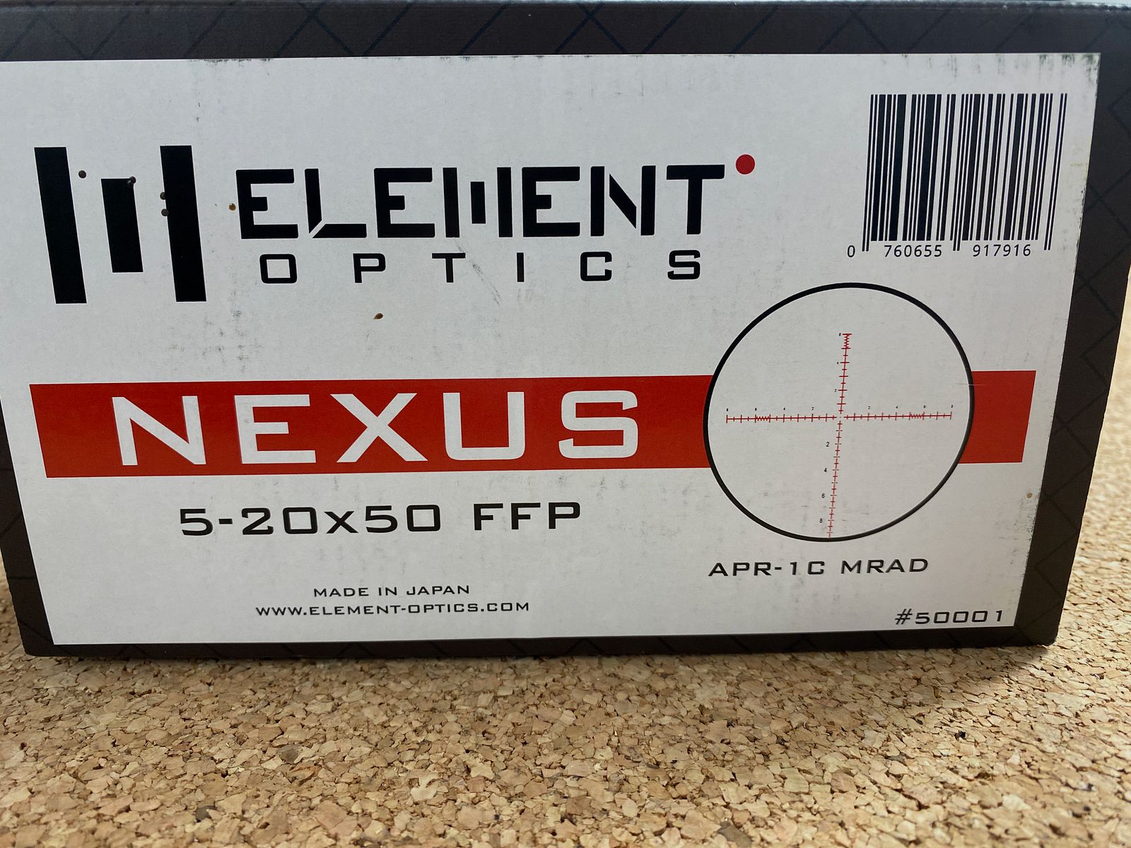 Element Optic Nexus 5-20x50 FFP1 APR1C MRAD Zielfernrohr / Rifle Scope