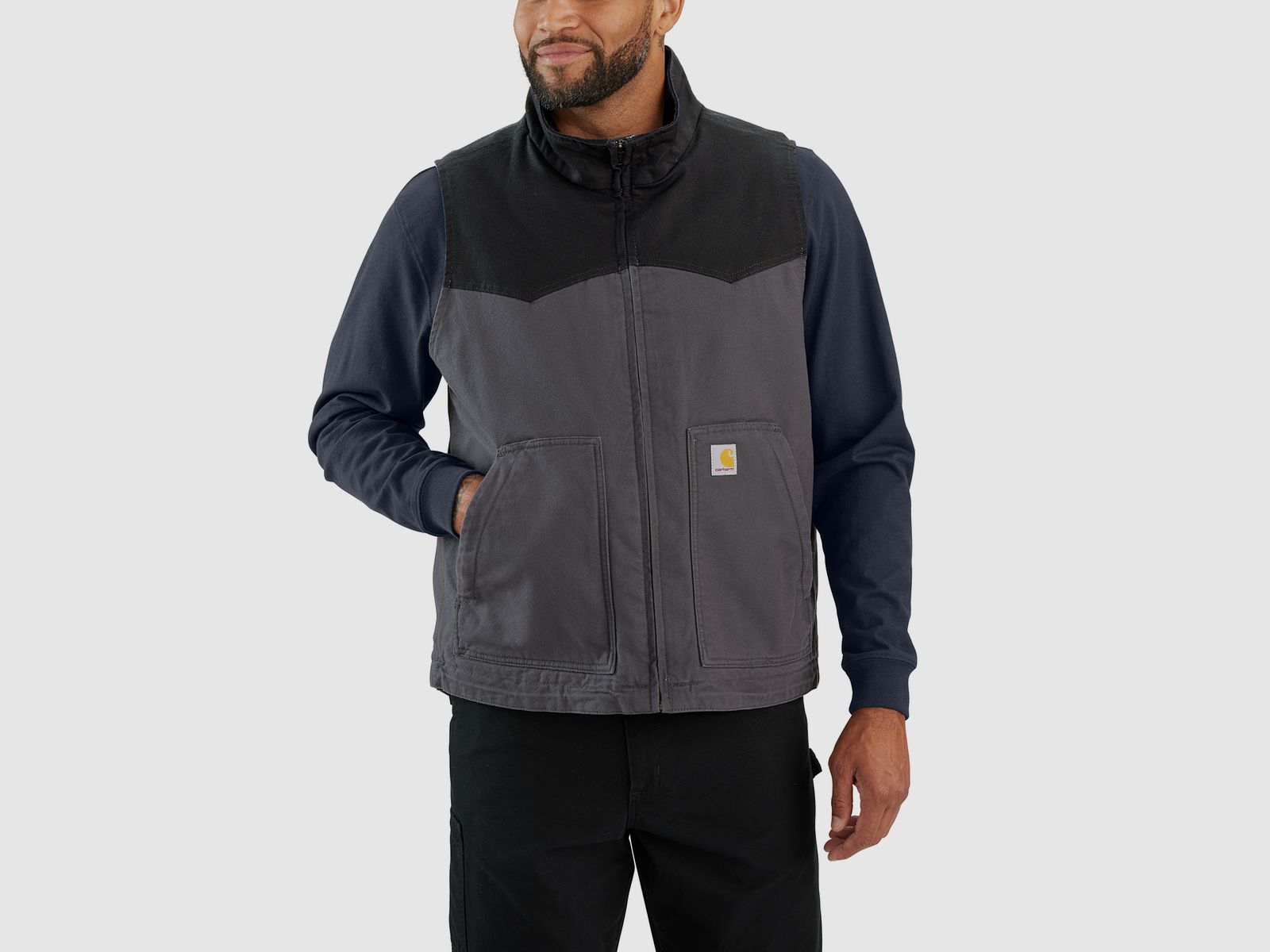 Chaleco Carhartt Montana Duck, Hombre, Shadow/Negro, XL