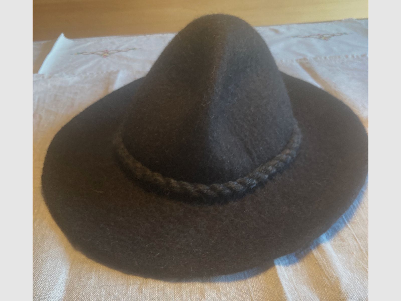 Sombrero de fieltro, hecho a mano en talla 85, nuevo