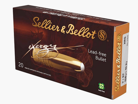 Sellier & Bellot 7x57 eXergy, XRG sans plomb 158 gr. - 20 pièces