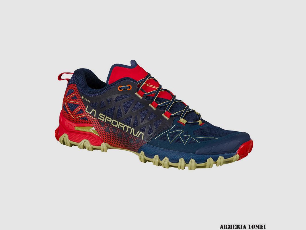 SCHOENEN – HEREN – LA SPORTIVA – BUSHIDO II GTX Nachtblauw/Tango Rood, afbeelding 1 van 7