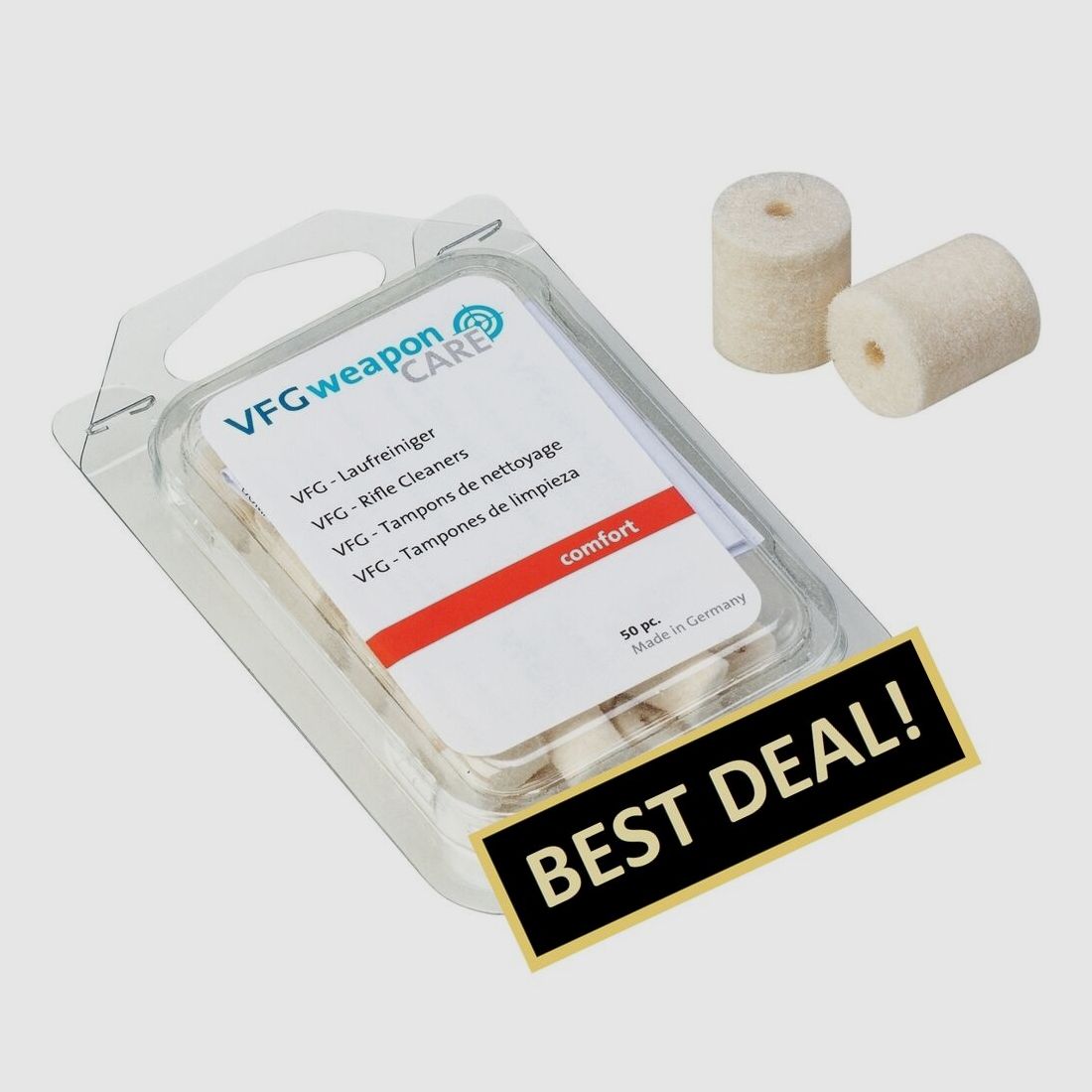 VFG loopreiniger comfort kaliber 7.5 mm (50 st.)