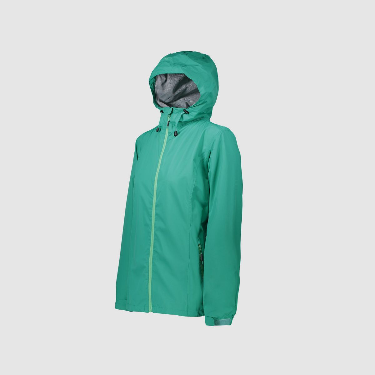 CMP Rain Jacket Fix Hood Mint Green for Women