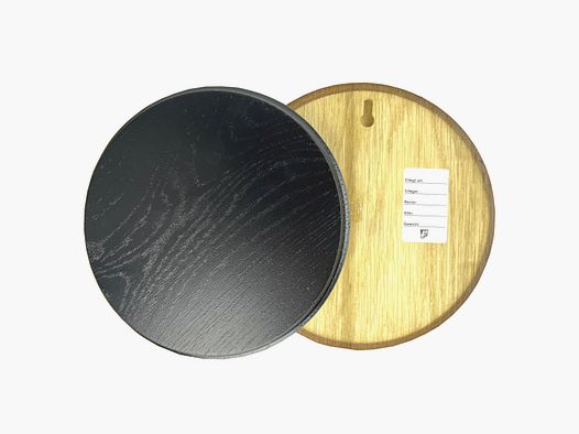 Dark brown oak boar board round