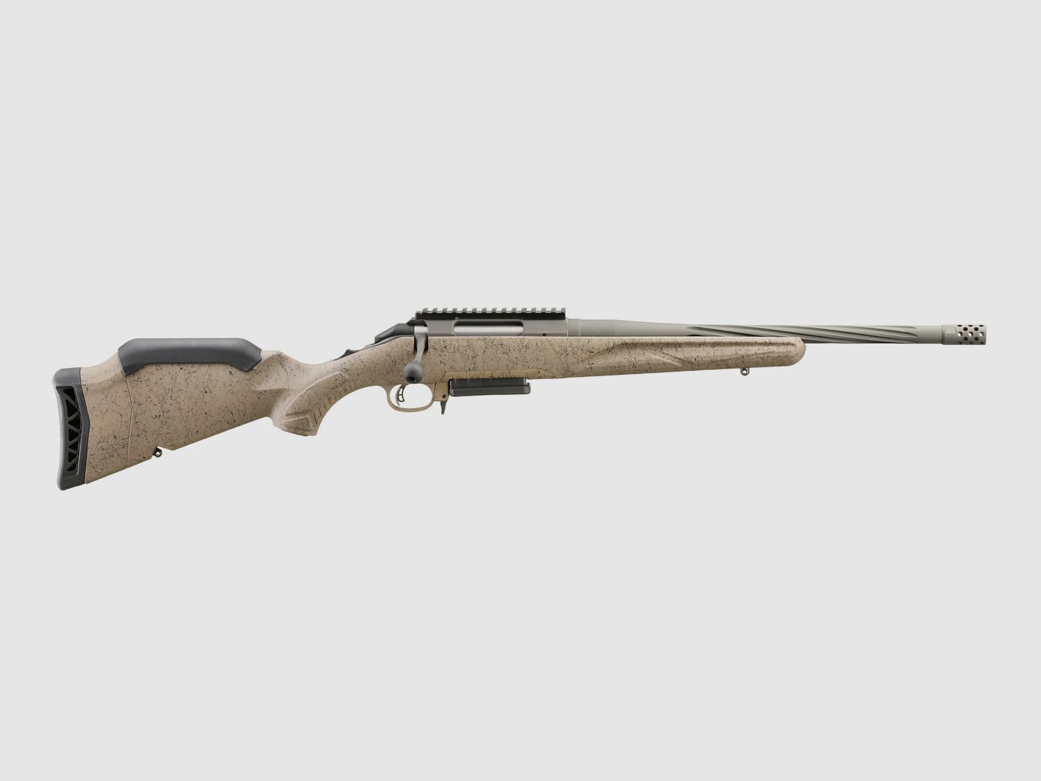 RUGER AMERICAN RIFLE GENERATION II RANCH 6.5MM CREEDMOOR 16.1"/41CM FDE 5/8"-24