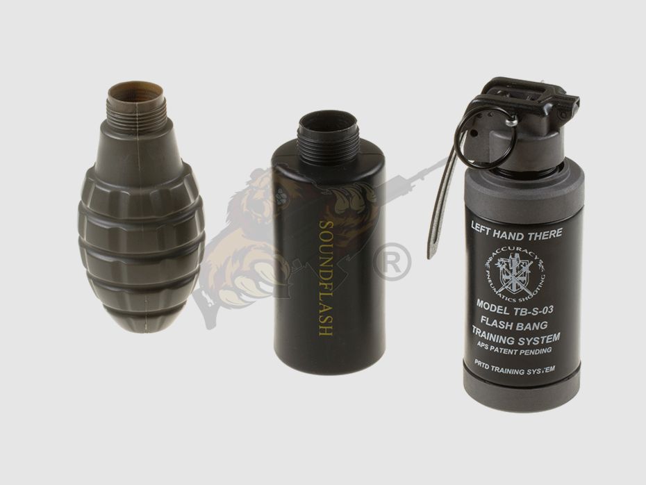 Thunder-B Sound Grenade Set Gen. II Pineapple, Soundflash und Flash Bang