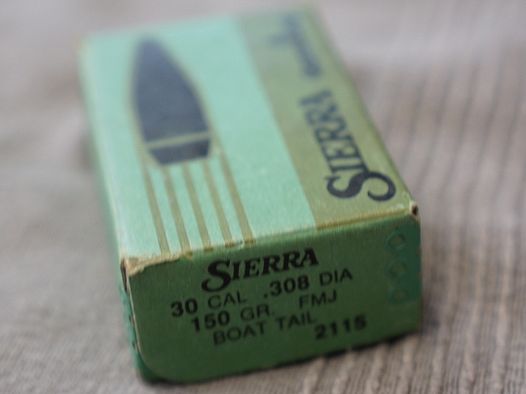 Sierra 30 Cal. 150 Gr. 308 DIA FMJ 