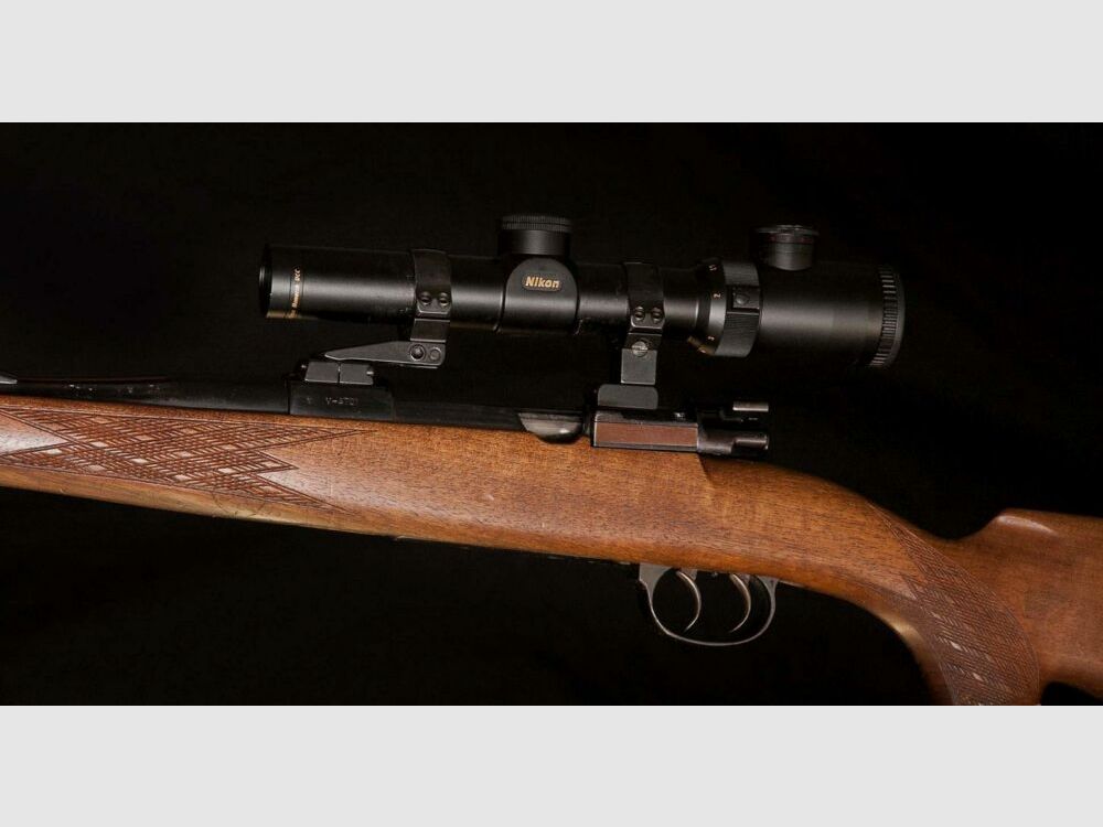 Velser Mauser System 98 Stutzen mit Schwenkmontage und Drückjagd Zielfernrohr