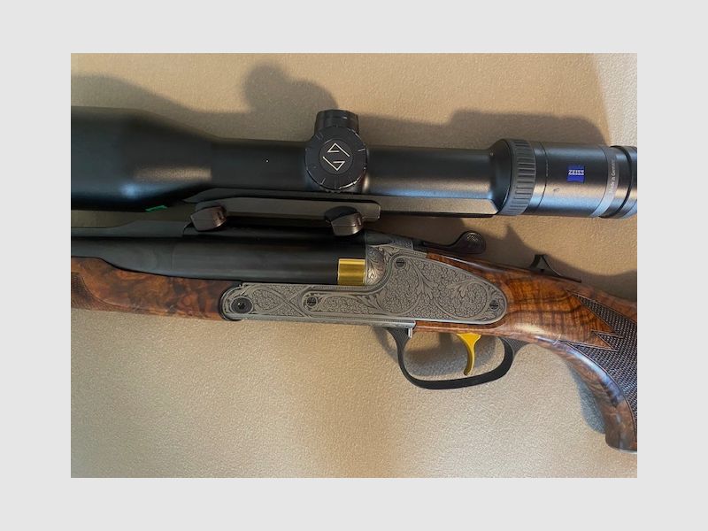 Blaser S2 Double rifle S2 côte à côte Custom Shop 8x57 IRS État impeccable aucune trace d'utilisation