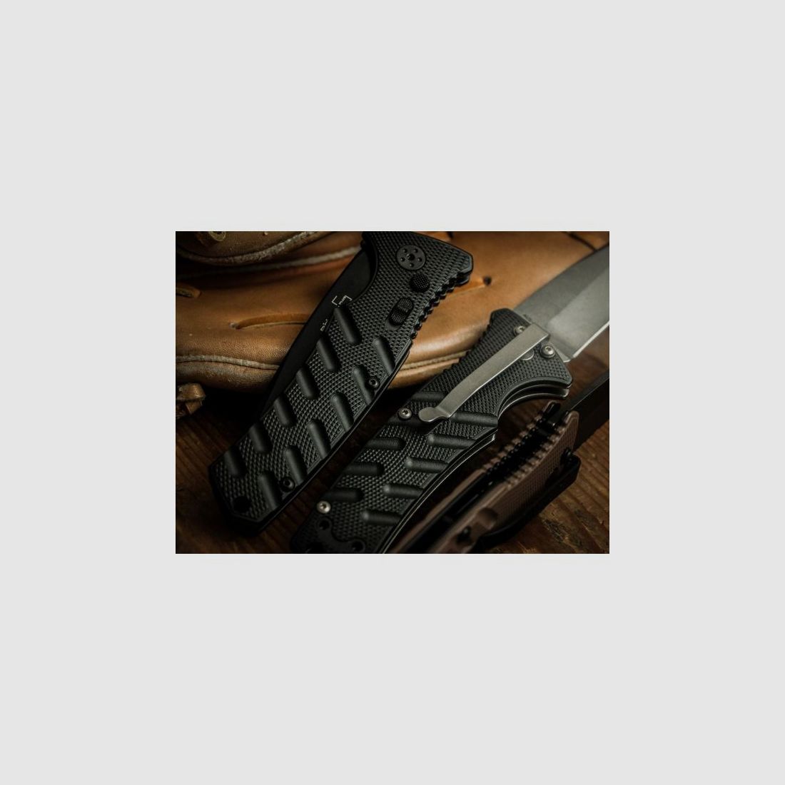 Böker Plus Strike Tanto All Black automatic knife, image 7 of 14