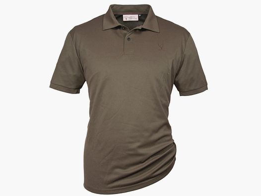 Hubertus Funktions-Poloshirt Piqué Dunkeloliv