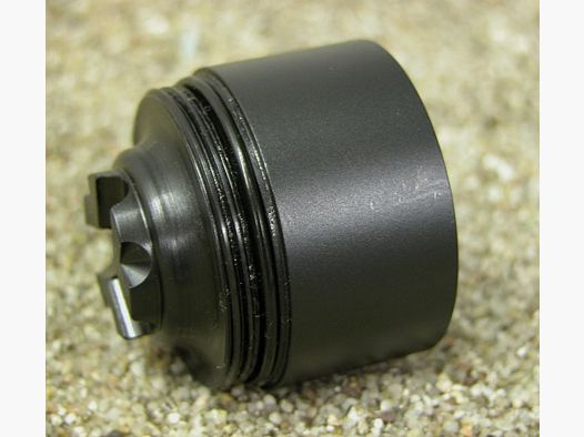 Lamella di ricambio in acciaio "REGULR-ST" NERA, calibro 223Rem fino a 338 Lapua, utilizzabile anche per il silenziatore VESPULA "F" fino a 5,5mm Fino al calibro 338 Lapua