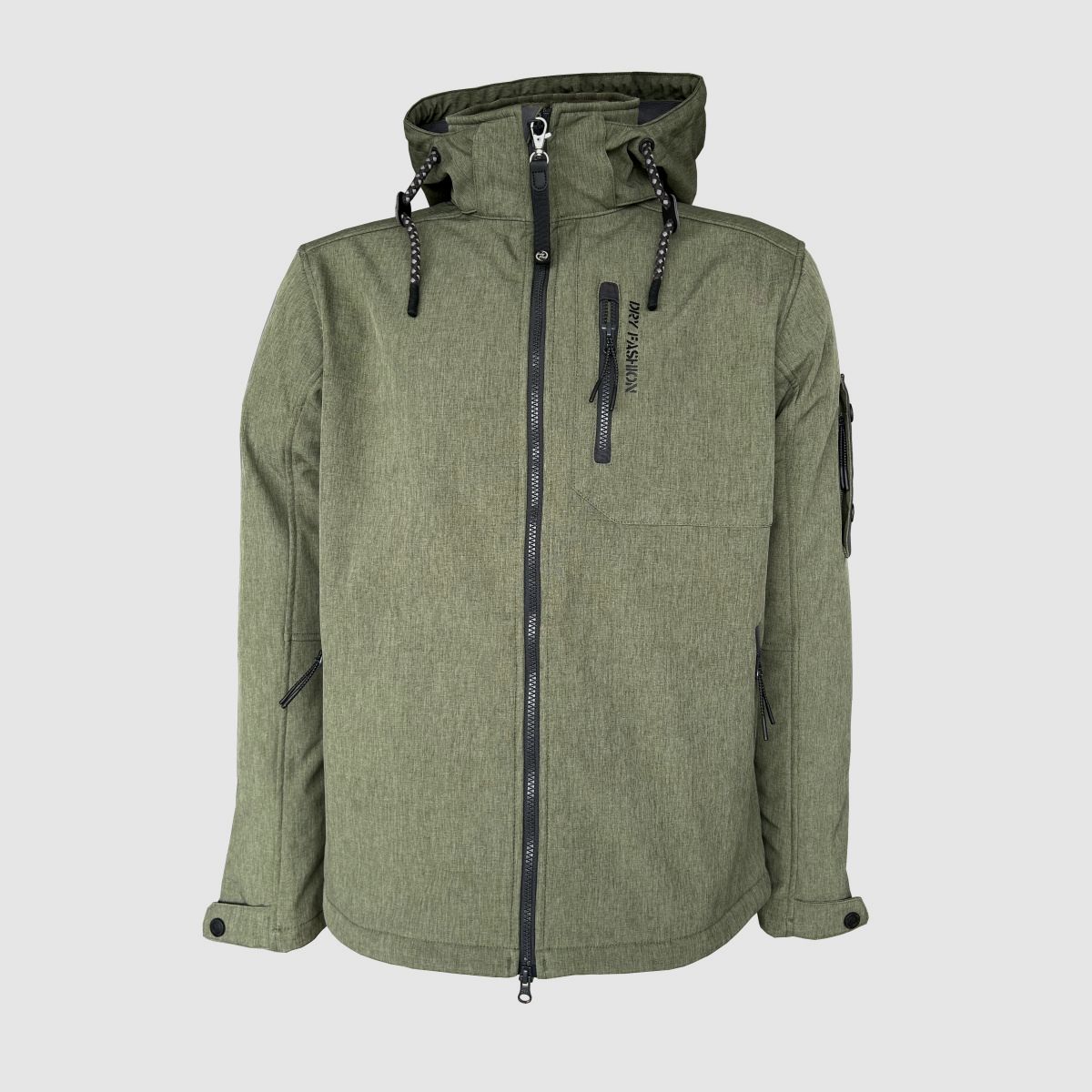 DRY FASHION Herren Softshell Jacke Wangerooge Oliv