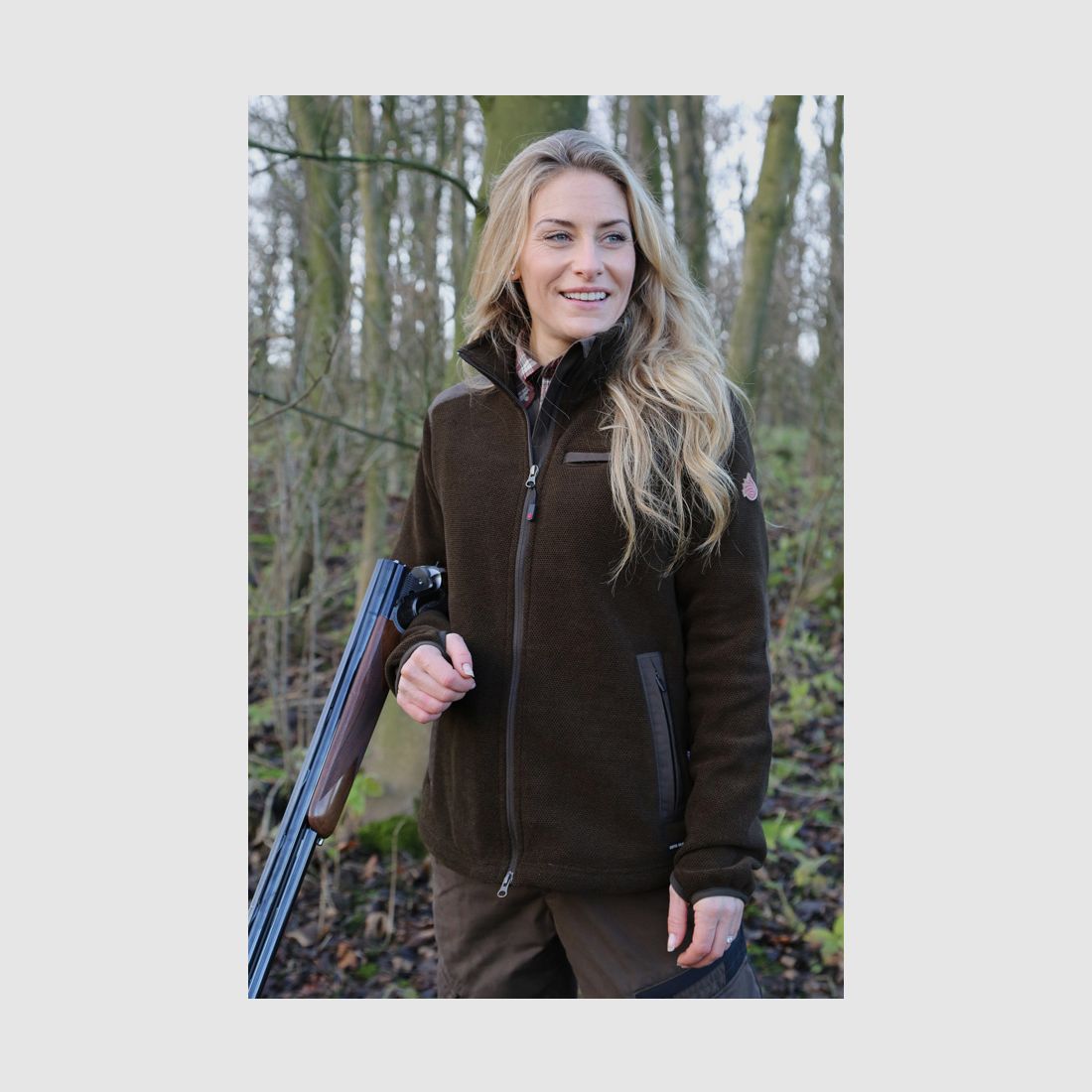 ShooterKing gilet in pile da caccia da donna verde, immagine 3 di 4