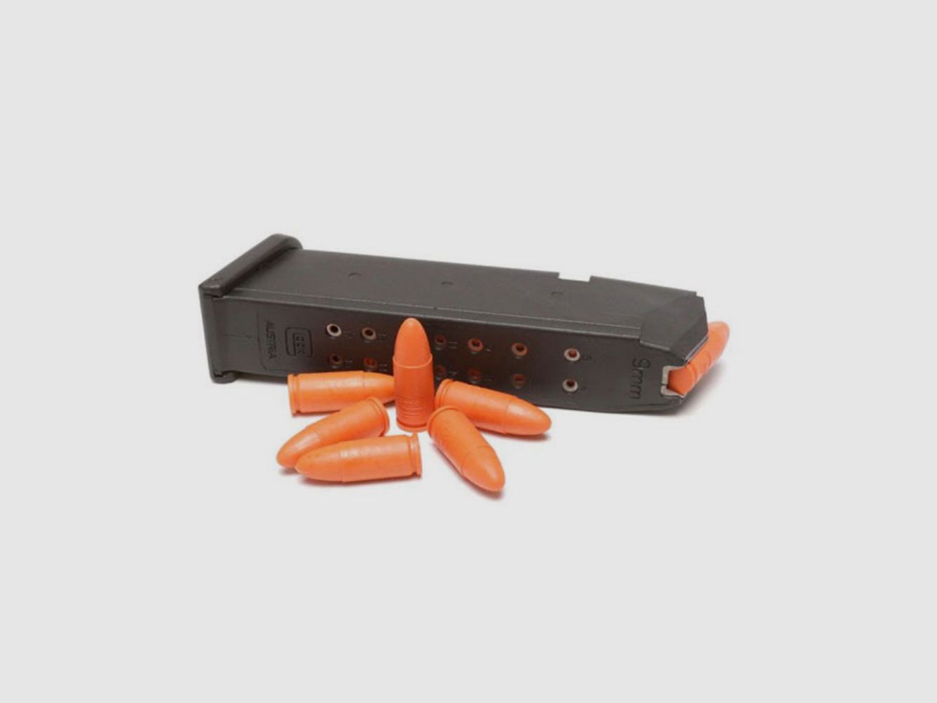 Sicherheits-Trainingsmunition Glock 9×19 mm – 5 Stück/Set, Bild 3 von 3