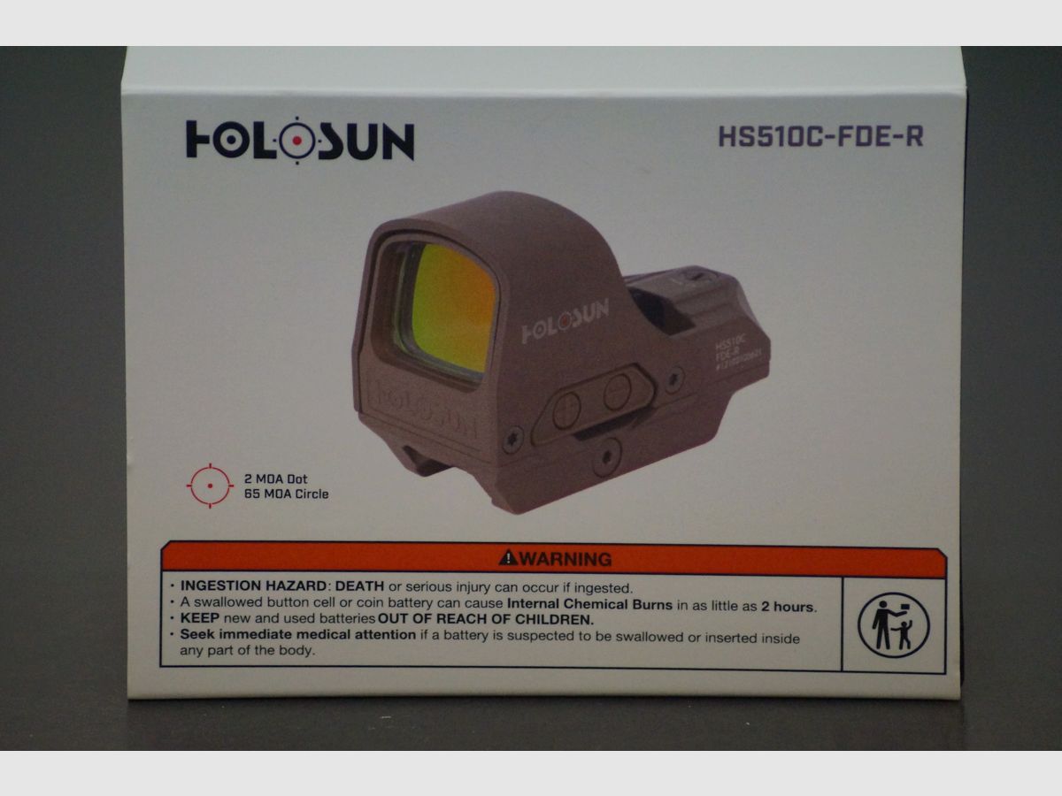Holosun HS510C Solar Red Circle Dot Sight FDE, Bild 2 von 5