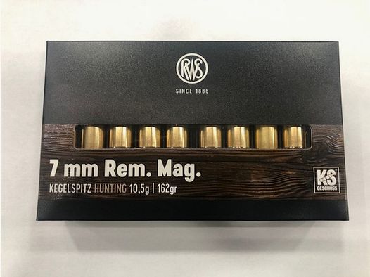 RWS CARICHE 7MM REM MAG KS 162 GR