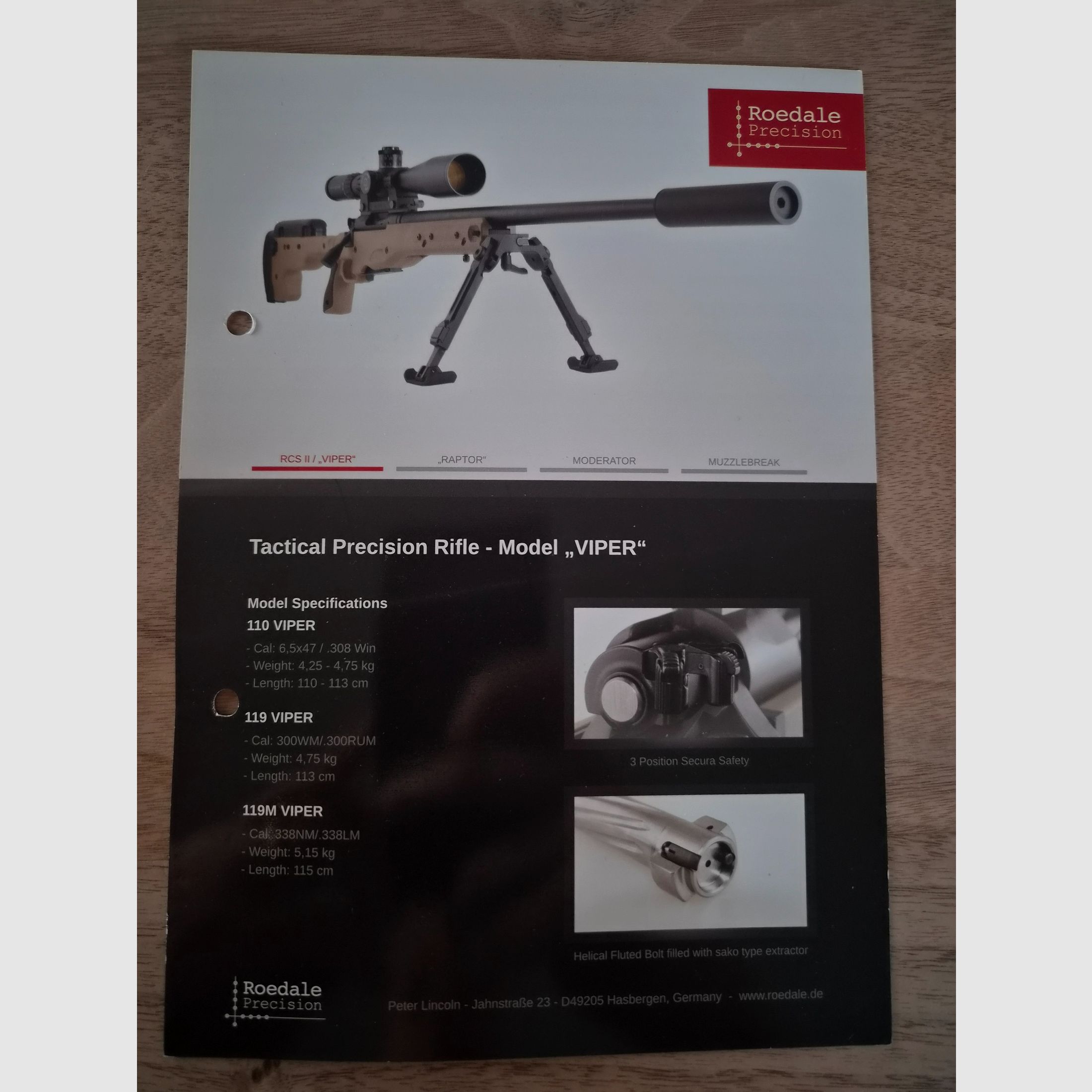 Roedale Tactical Precision Rifle, RCS II Viper, image 17 sur 17