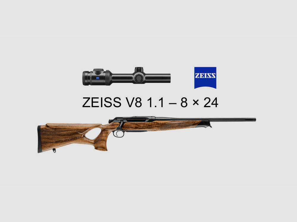 J.P. Sauer & Sohn Sauer 505 ICONIC Lochschaft HQ5 Pacchetto di attrezzature HIGHLAND | .308 Win. | ZEISS V8 1.1-8x24