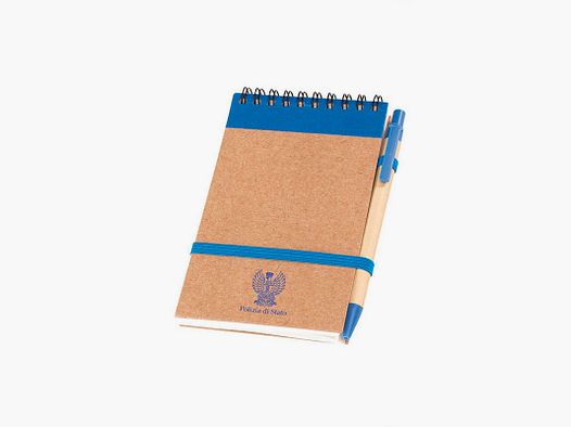 NOTIZBLOCK MIT STIFT CM10X14,5X0,8 DRUCKLOGO POLIZEI