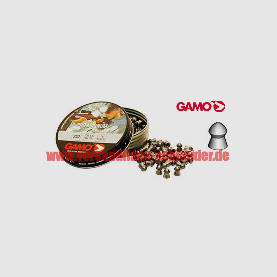250 StĂĽck Gamo PRO MAGNUM Field Target Diabolos Kaliber 5,5 mm, 1,0 g