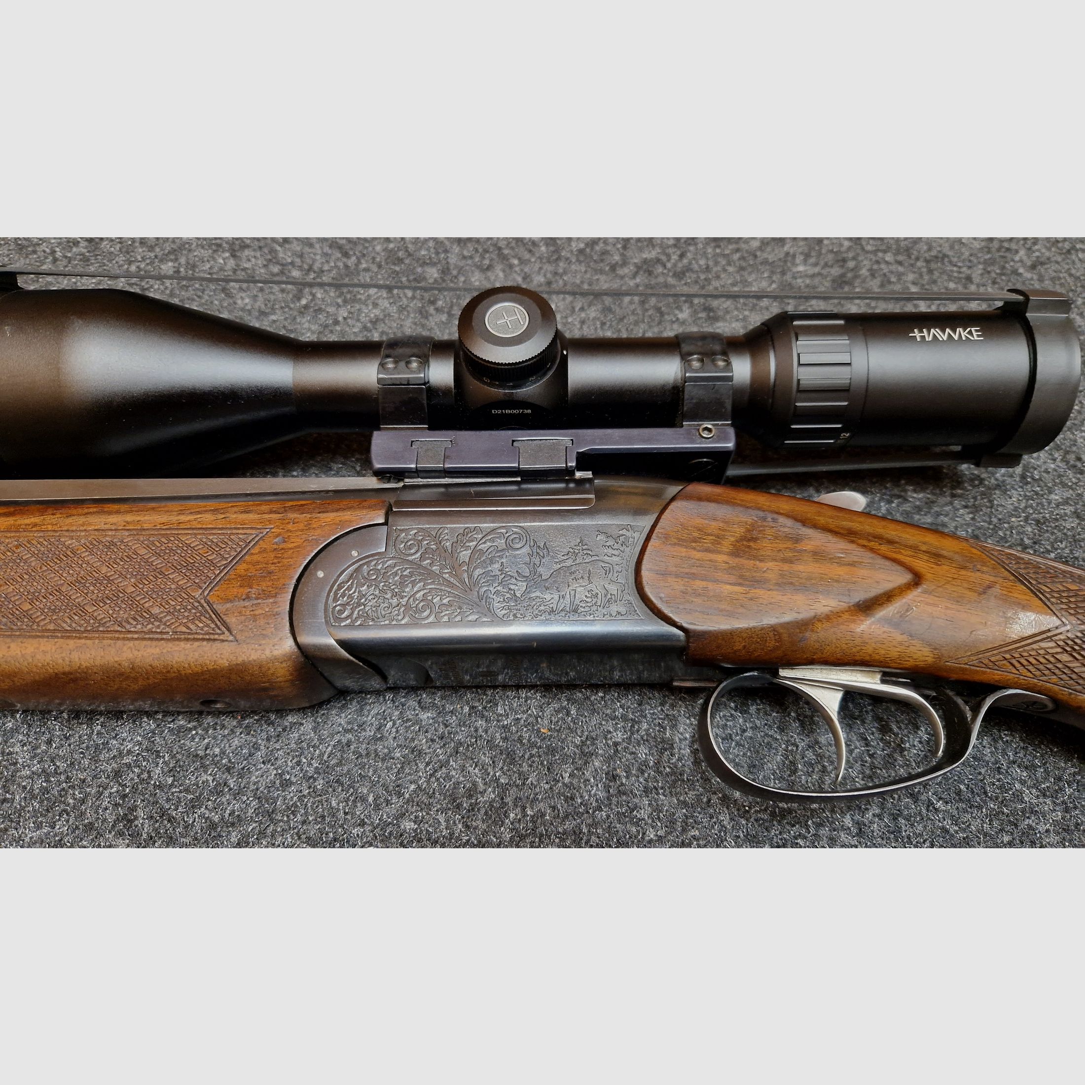 Bockbüchsflinte Brünner CZ 500 7x65R 12/70 Mod.502.3 (también conocida como ZH 500 o ZKW 500)