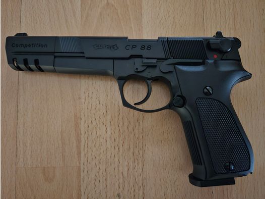 Walther CP88 Competition 6 Zoll CO2 Pistole 4,5 mm Diabolo brüniert