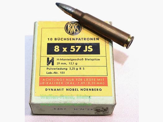 RWS (WZd.Fa.Rottweil) Nabojów karabinowych 8x57JS