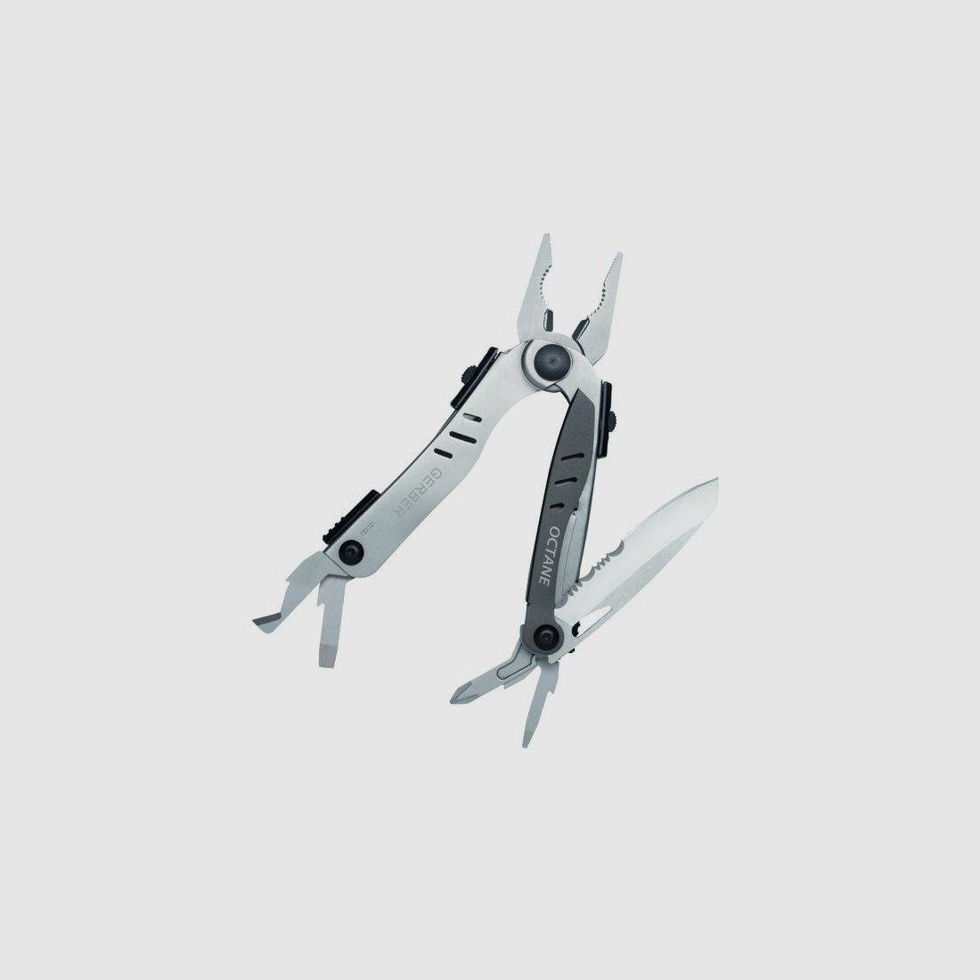 Gerber Multitool Octane, rostfreier Stahl 440, 9 Funktionen, Clip