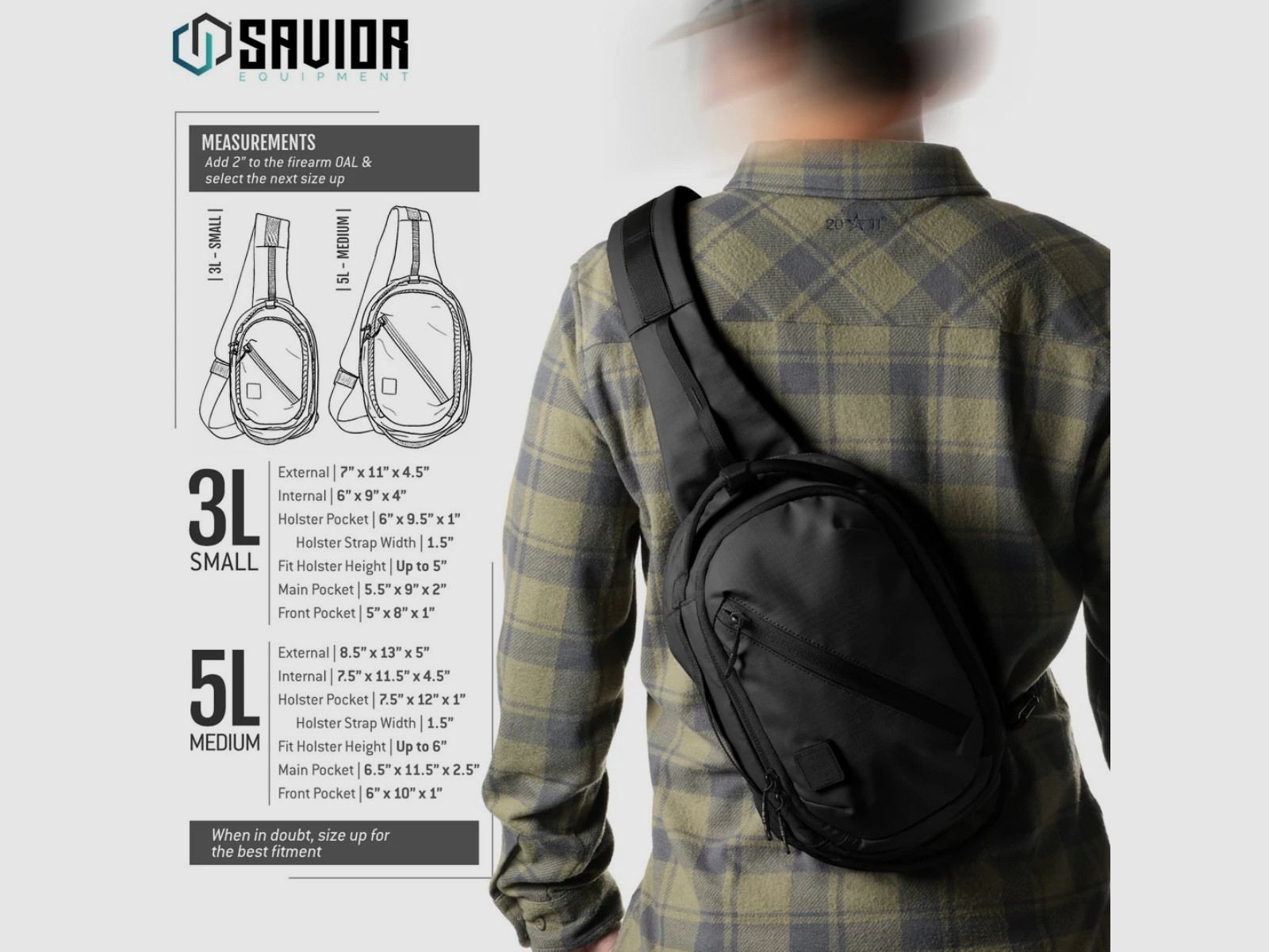 Savior - Torba / Nerka - Obscura - Black – Full Size - CCW-SL1208-MD-BK, zdjęcie 9 z 12