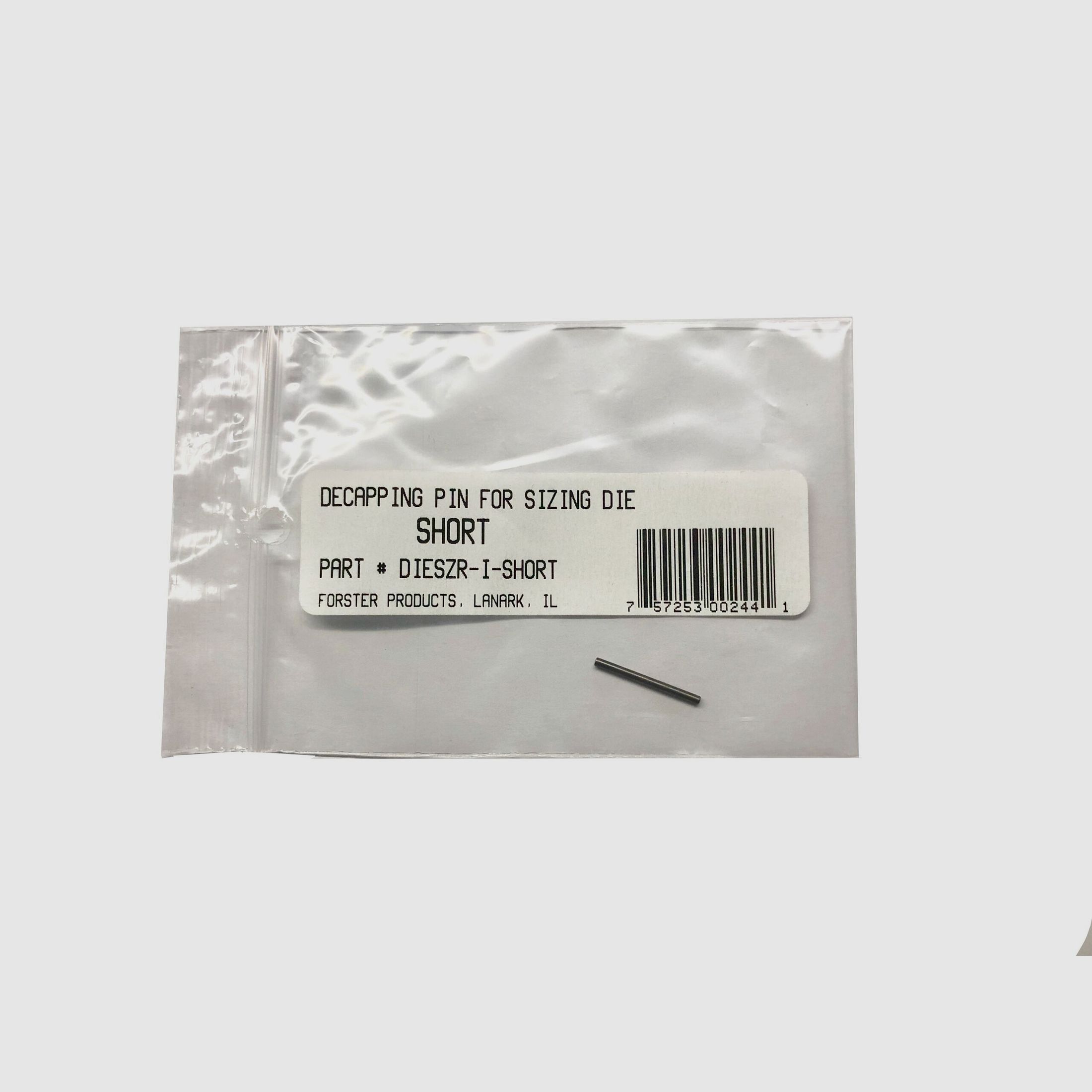 Decapping Pin Short 0.75″ (1 unit) Forster (Final Pin), image 1 of 3