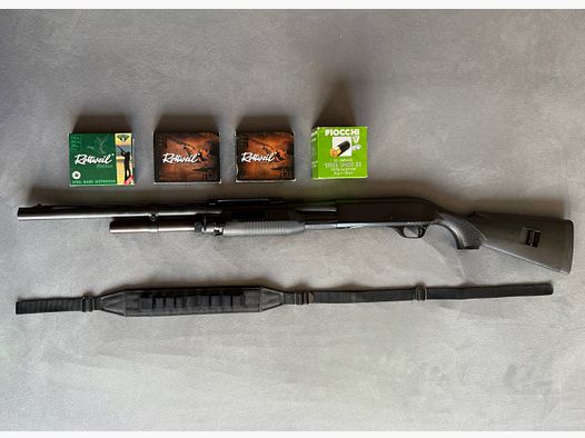 Benelli SLF M3 Super 90 with interchangeable barrel (slug barrel)