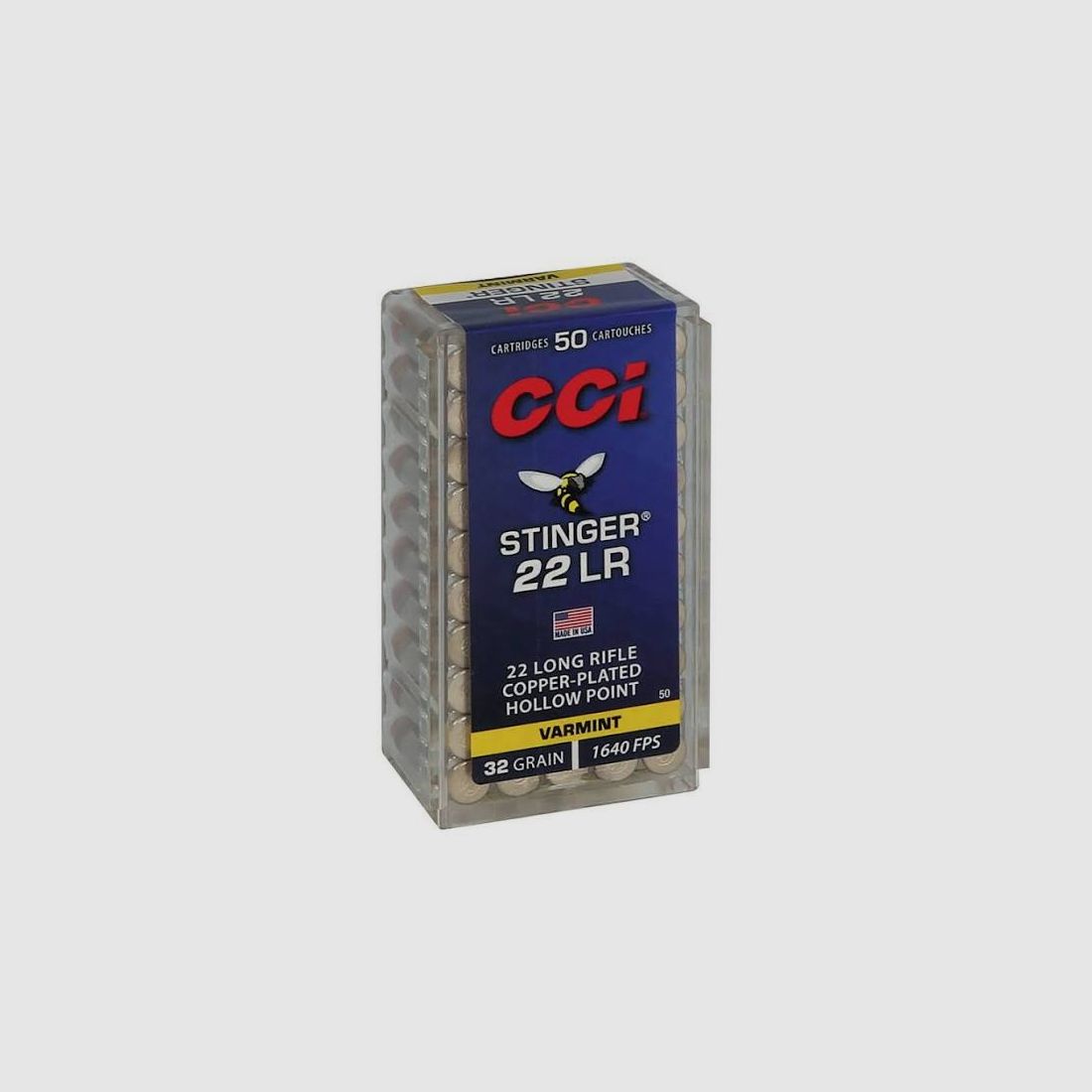 CCI .22 lfB Stinger CP HP 2,07g/32gr