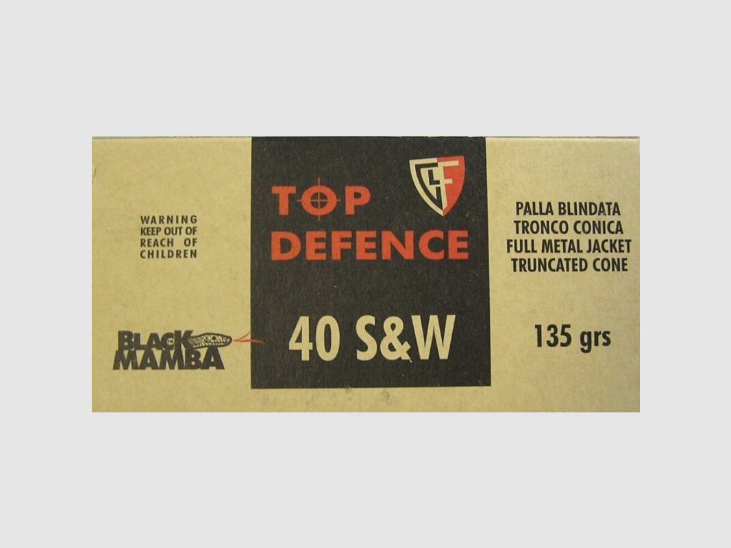 Fiocchi Top Defence Black Mamba .40S&W