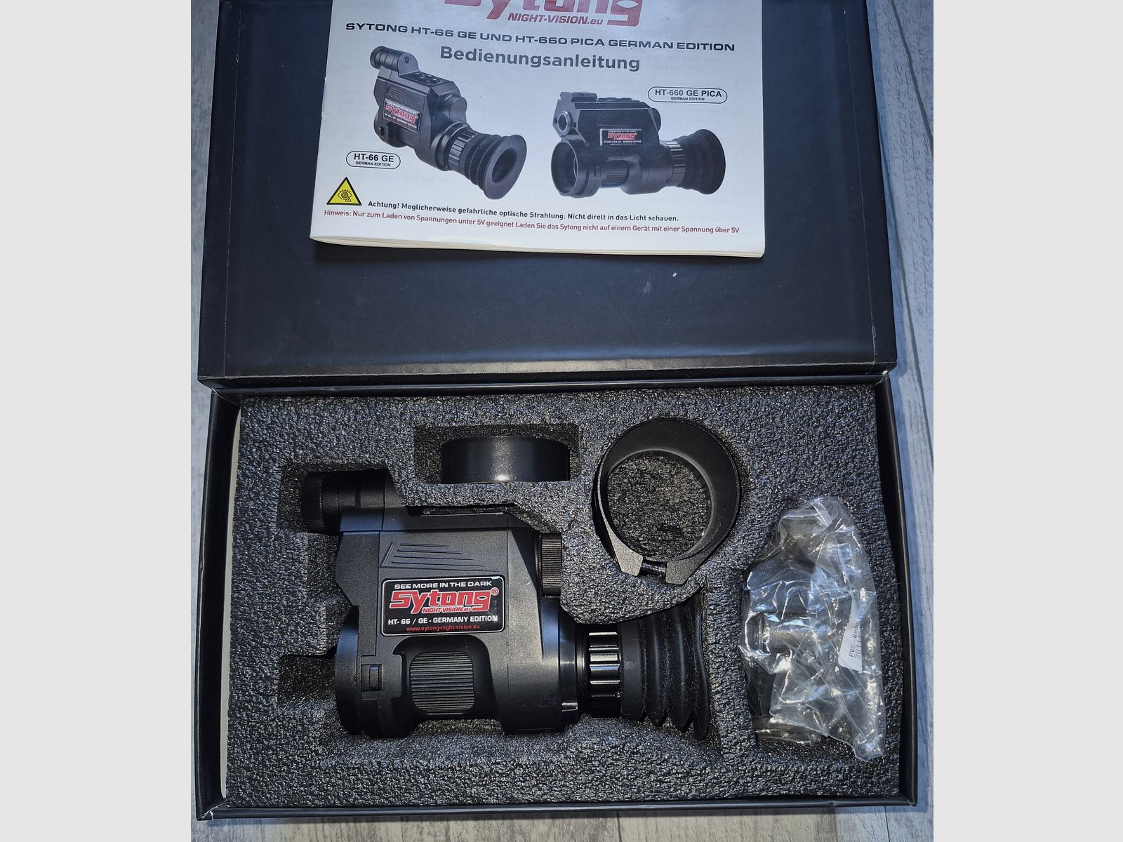 Sytong HT-66 (NV 850) Édition Allemande – Ensemble complet avec 3 batteries et chargeur !