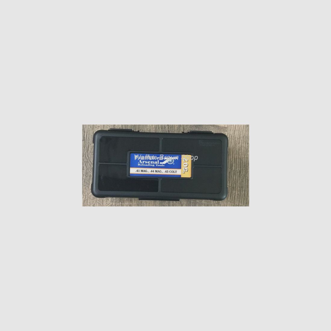 Frankford Arsenal Munitionsbox #507 mit Scharnier f. 50 Patronen .44 Spec./ .44-40, .44 Mag