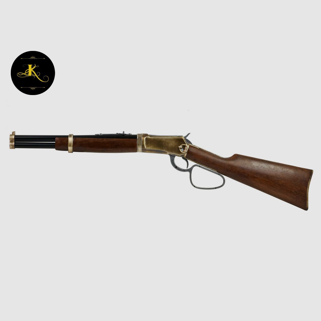 Deko Westerngewehr Kolser Winchester Mod. 92 Carbine USA 1892 realistisches Repetieren mit HĂĽlsenauswurf LĂ¤nge 82 cm messing