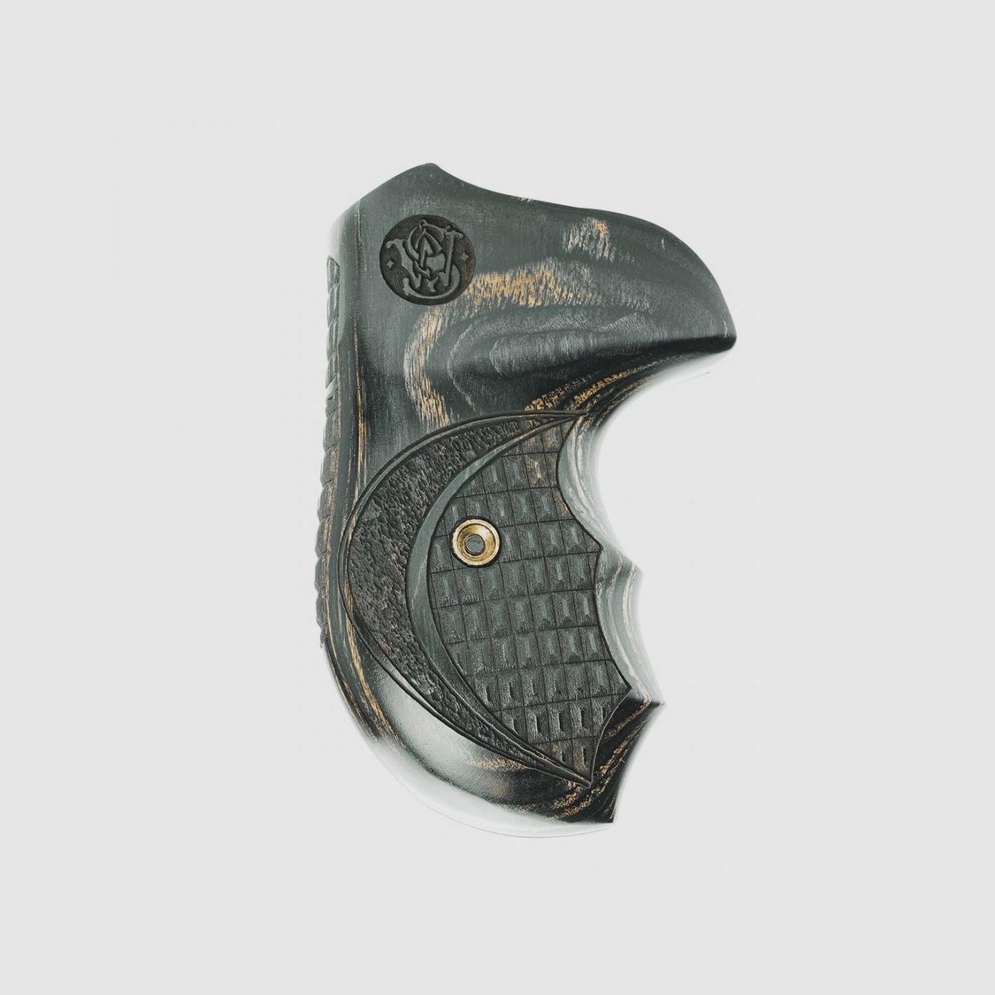 S&W J RUND BATELEUR SILBERBLACK CROCOBACK/STIPPLE MIT LASERLOGO, Bild 1 von 4