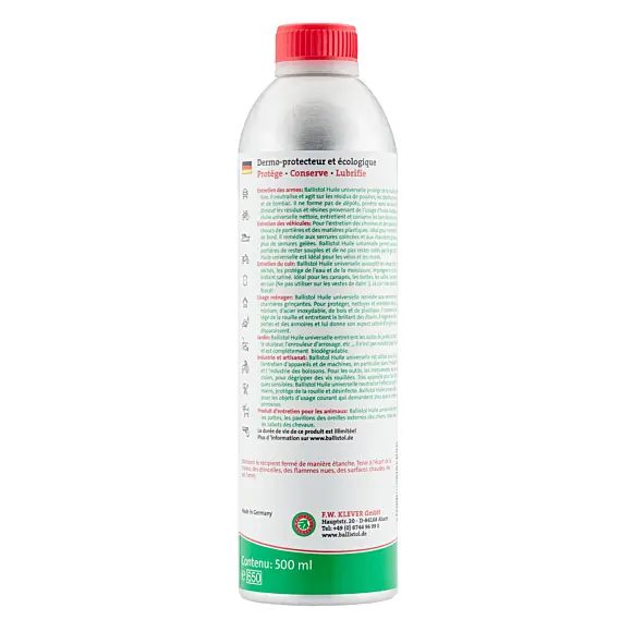 Bouteille D'Huile Universelle Ballistol 500 Ml, image 3 sur 4