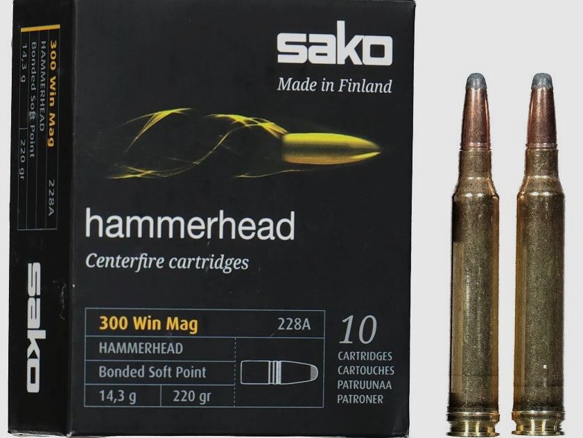 SAKO .300 Win. Mag. Hammerhead rifle ammunition 14.3 g, image 2 of 2