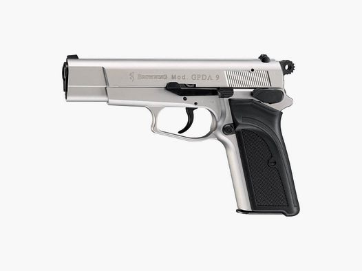 Browning GPDA 9 9 mm P.A.K., Nickel-Finish