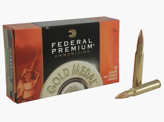 Federal Premium Gold Medal Sierra MatchKing .30-06 Sprg. 168GR BTHP 20 Patronen