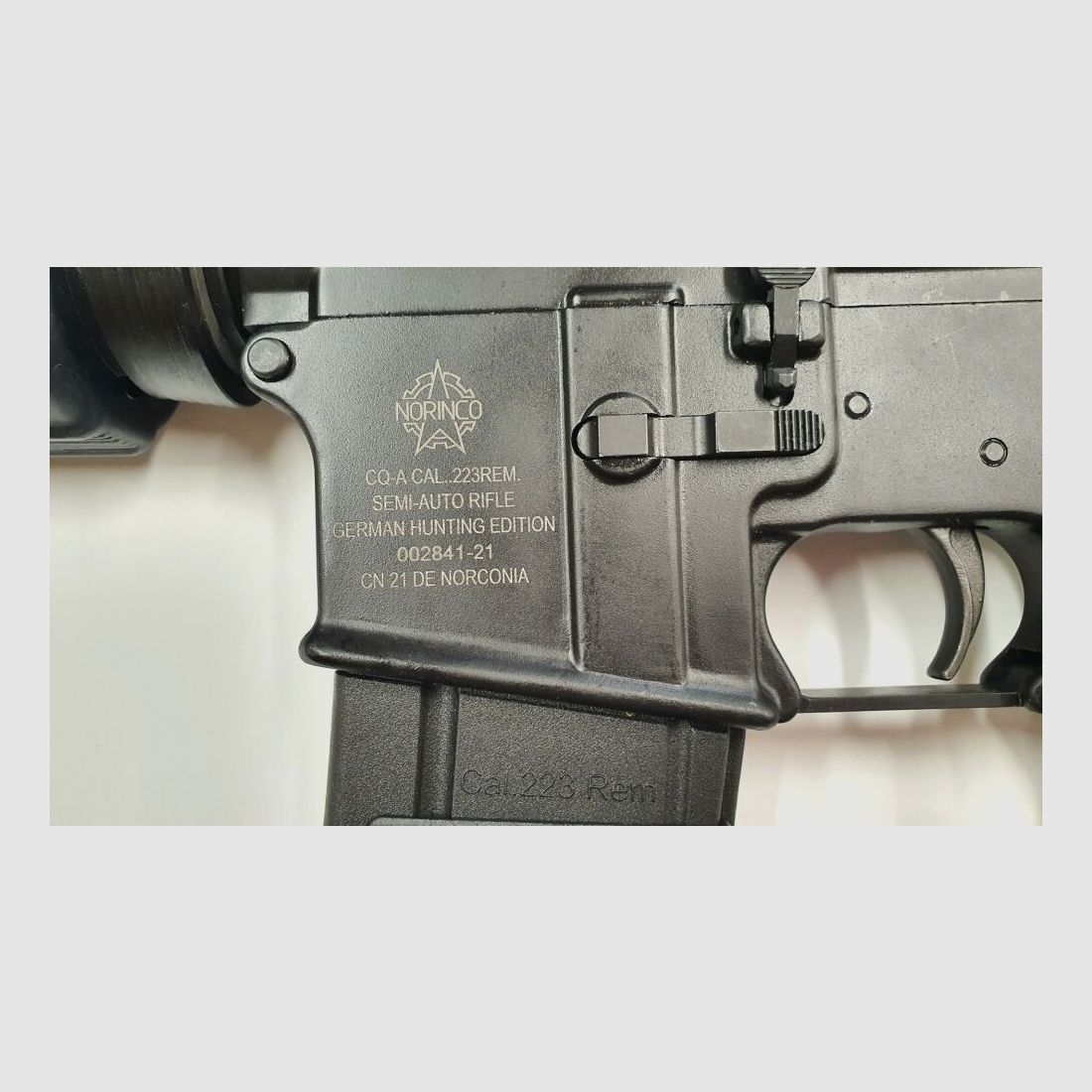 NORINCO Halbautomatische Büchse Norinco CQ-A AR15 M4 14,7" im Kaliber 223rem.Tragebügel,Delta-Visierung