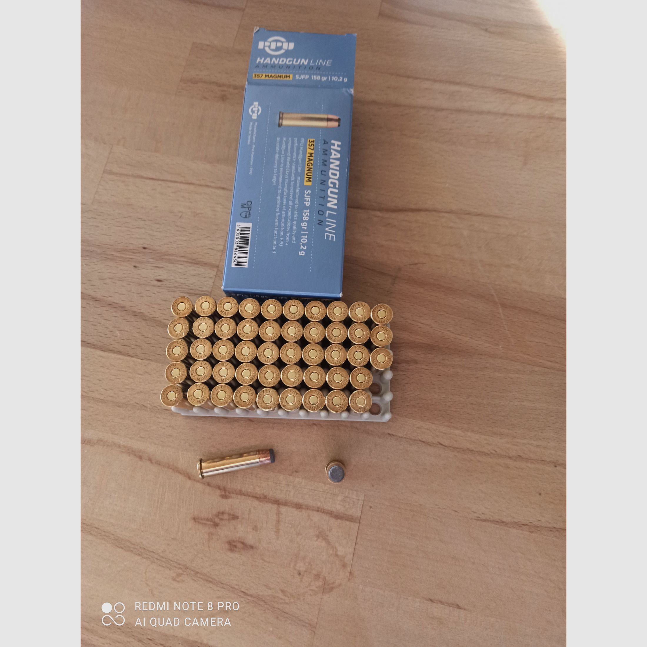 .357 Magnum munitions 950 coups ogive plate plate