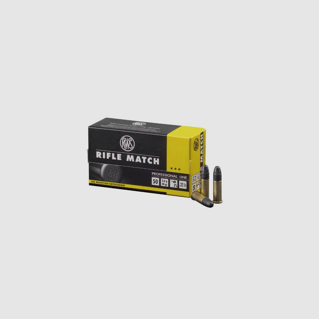 RWS RIFLE MATCH - .22LR - 50 PATRONEN