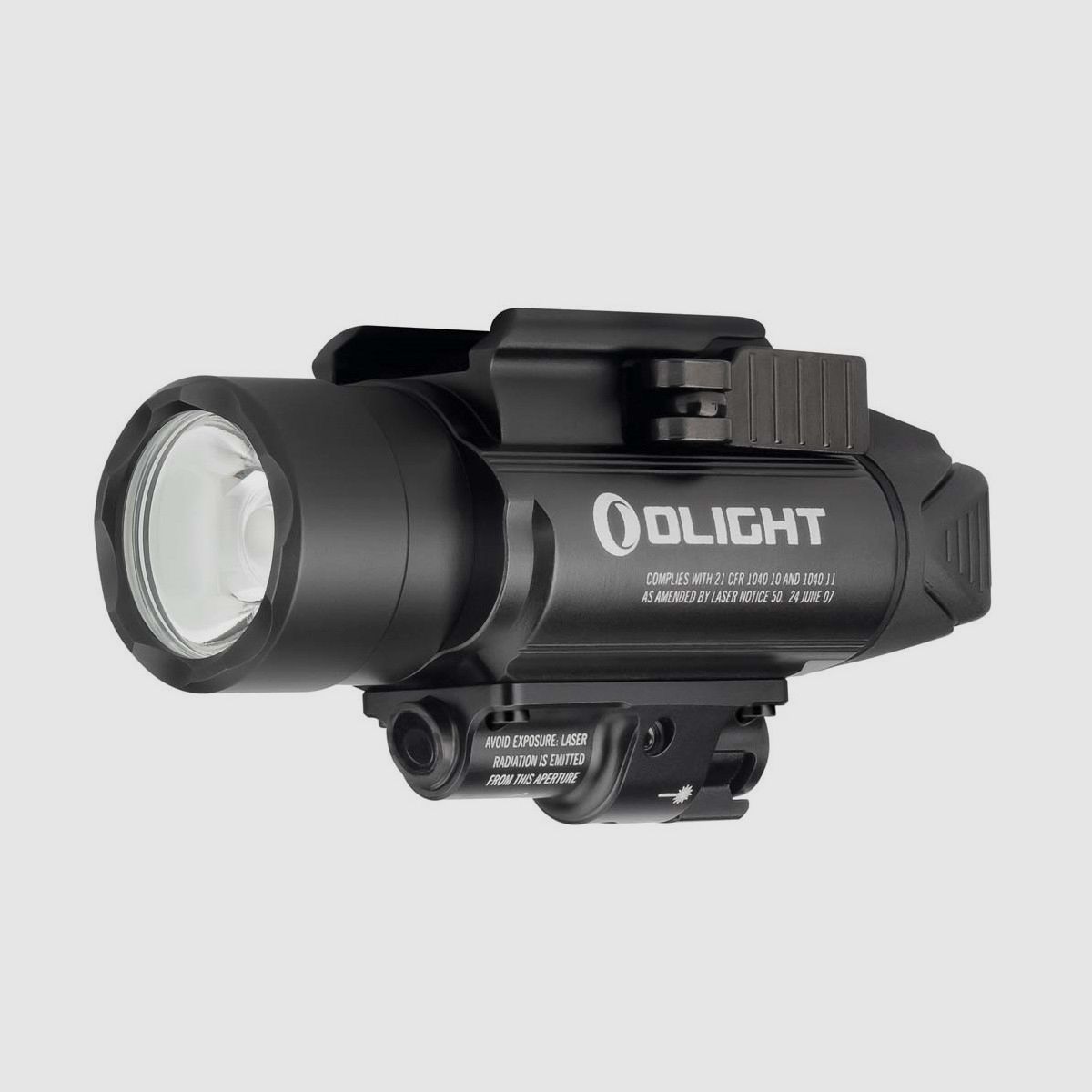 Olight - Latarka pistoletowa z zielonym celownikiem laserowym Baldr Pro - 1350 lumenów - Czarna, zdjęcie 1 z 7