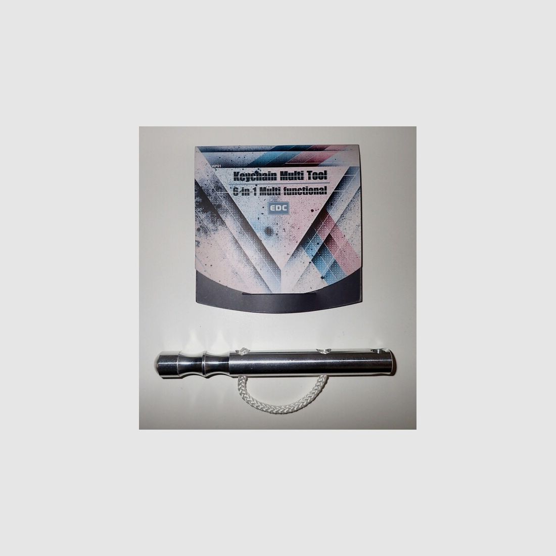 Kubotan (Schlagkraftverstärker), Aluminium, silber u. Roxon Multitool 6-in, neu!